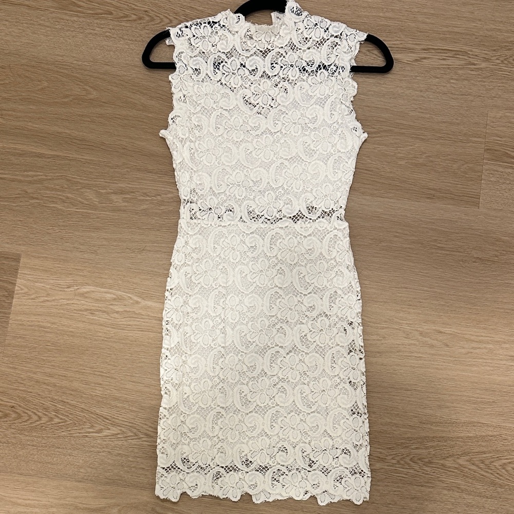 Nightcap Ivory Lace Midi Dress